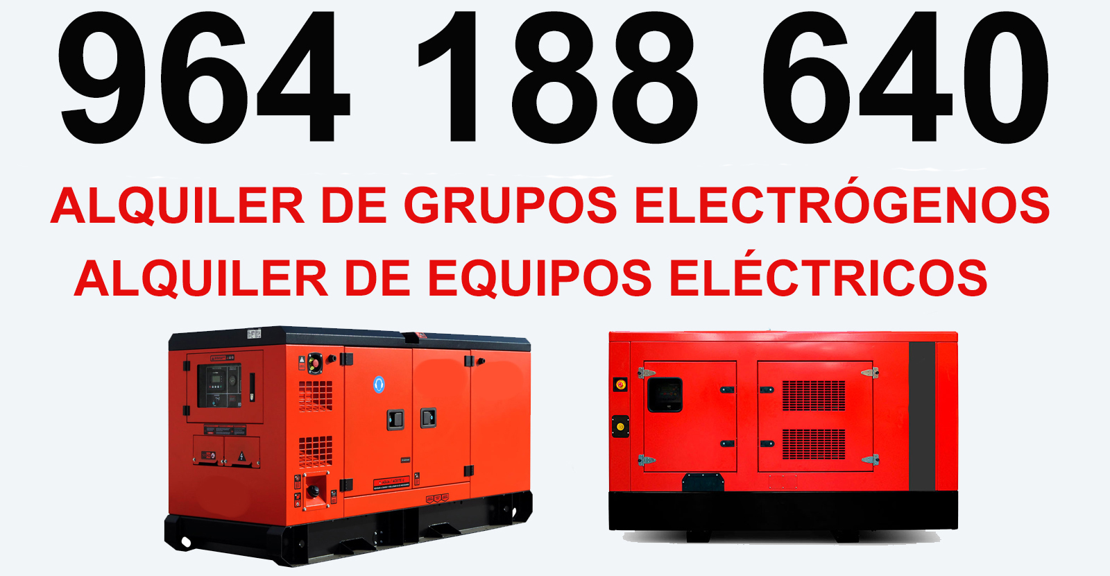 Equipo generador suministro temporal Aín